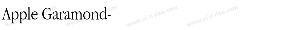 Apple Garamond字体转换